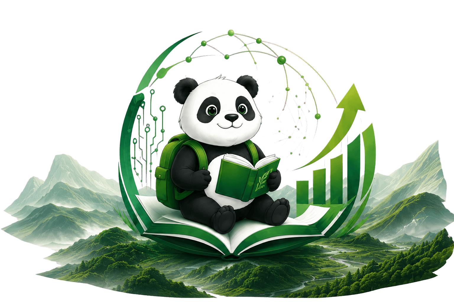 LWAR Companies panda representing technology, education, intelligence, research, and growth